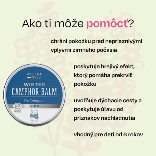 Zimný balzam pre deti s gáfrom 5% Wooden Spoon 60ml