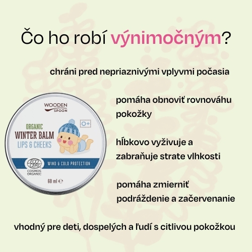 Detský balzam na pery a líca Wooden Spoon 60 ml