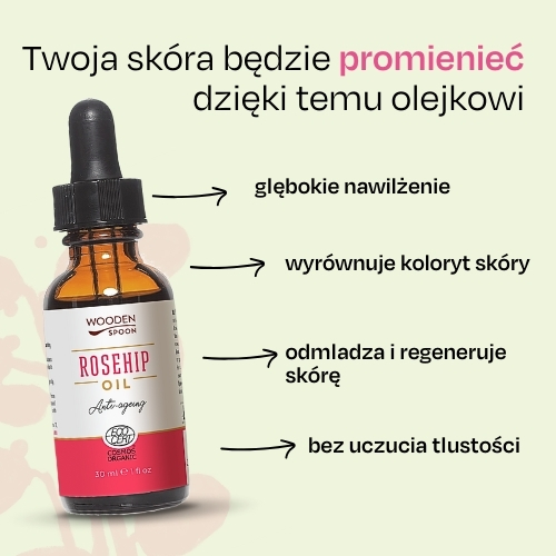 Olej z owoców dzikiej róży Wooden Spoon 30 ml