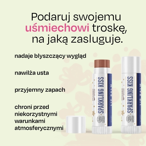 Balsam do ust Błyszczący pocałunek Wooden Spoon 4,3ml