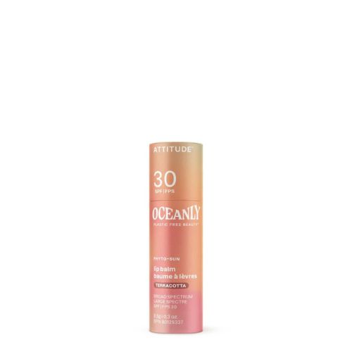 Tónujúci balzam na pery SPF 30 ATTITUDE Oceanly - Terracotta 8,5g