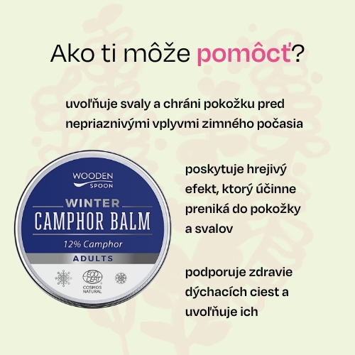 Zimný balzam s gáfrom 12% Wooden Spoon 60ml