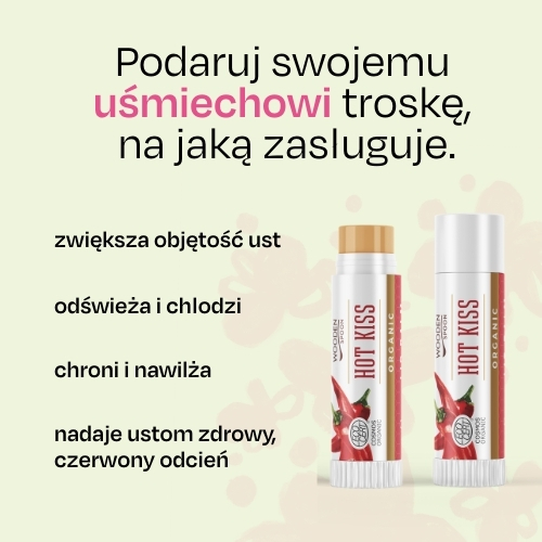Balsam do ust Gorący pocałunek Wooden Spoon 4,3ml