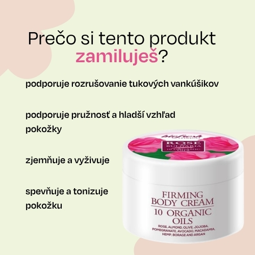 Spevňujúci telový krém s 10 Bio olejmi Rose of Bulgaria 300ml