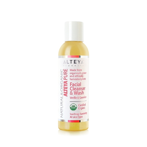 Čistiaci gél na tvár Vanilka a geranium Alteya Organics 150 ml