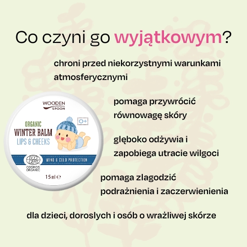 Balsam do ust i policzkow dla dzieci WoodenSpoon 15ml