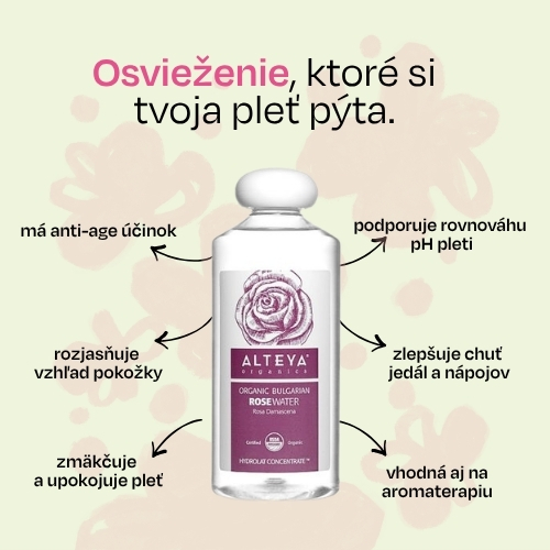 Ružová voda Alteya Organics 500ml