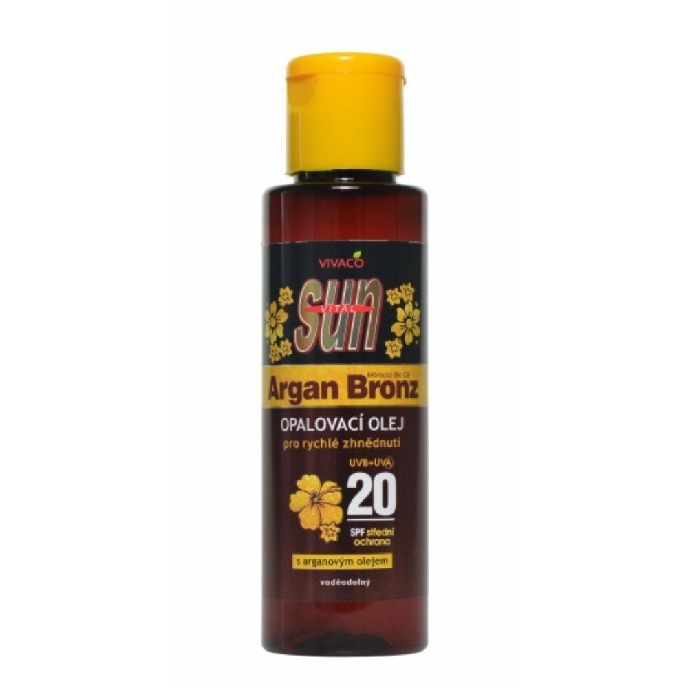Opaľovací olej SUN Argan oil SPF 20 Vivaco 100 ml