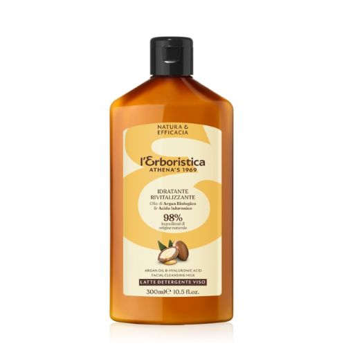 Pleťové čistiace mlieko s arganovým bio olejom a kyselinou hyalurónovou Athena's Erboristica 300ml