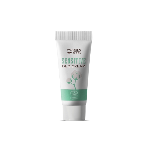 Krémový dezodorant sensitive v tube Wooden Spoon 10ml vzorka
