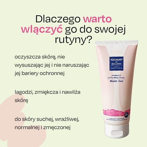 Żel do mycia twarzy z organicznym olejkiem różanym YOGHURT OF BULGARIA 200 ml