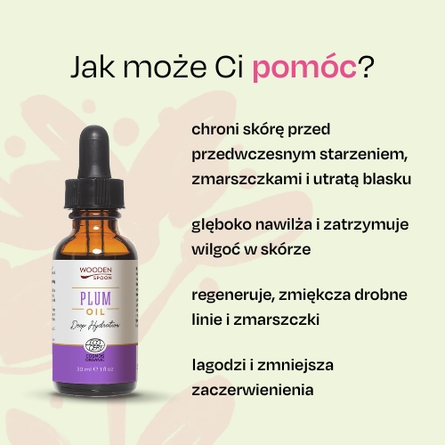 Olej śliwkowy 100% BIO Wooden Spoon 30 ml