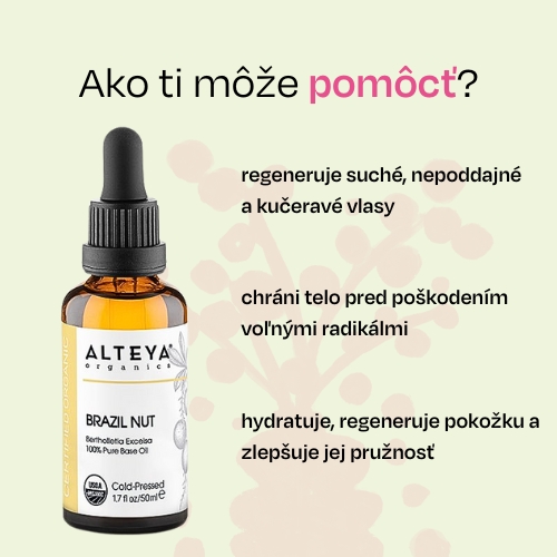 Olej z brazílskych para orechov 100% Alteya Organics 50 ml