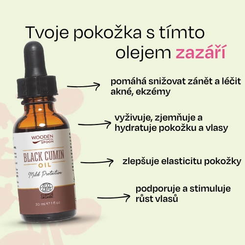 Olej ze semen černuchy seté Wooden Spoon 30ml